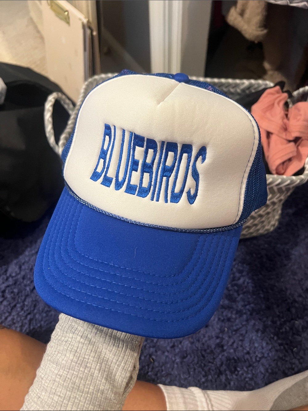 Bluebirds Trucker Hat - Blue & White